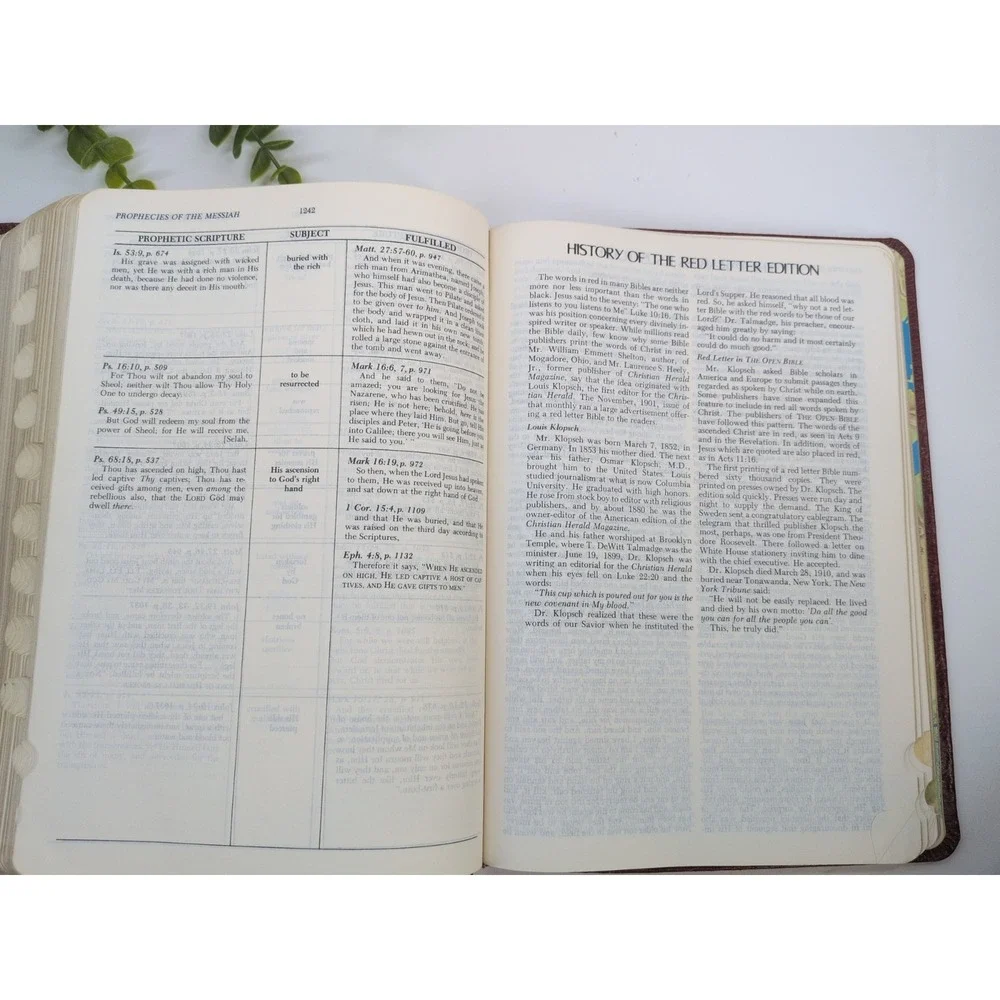 RARE 1979 LOCKMAN🚨The Open Bible Nelson Maroon Genuine Leather NASB Red Letter